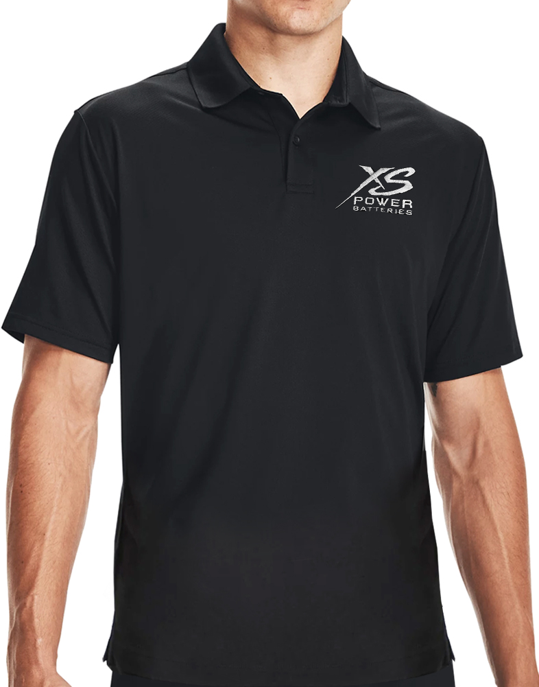 Black XS Power Golf Polo
